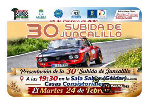 30ª Subida de Juncalillo, Lista Oficial Subida de Juncalillo y Horarios