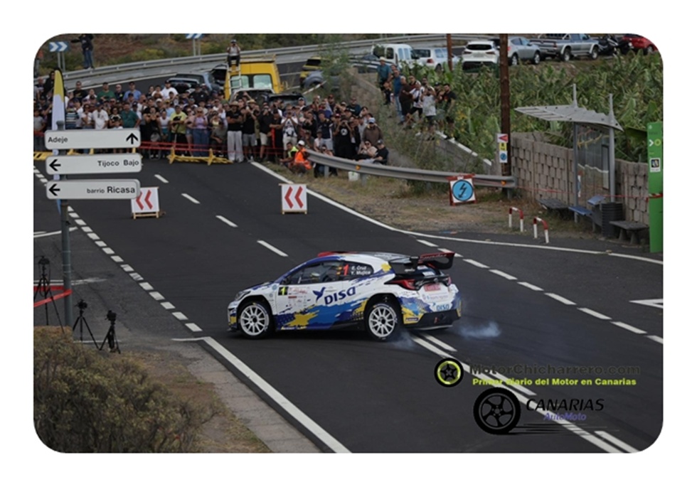 Rallye VILLA de ADEJE 2026 (D&iacute;a 2, Viernes) as&iacute; qued&oacute; la etapa 1, duerme l&iacute;der el lagunero, Enrique CRUZ y Yeray Mujica al frente de la general