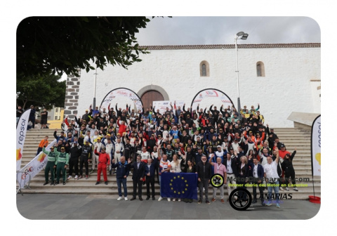 Rallye VILLA de ADEJE 2026 (Día 1, Jueves), BANDERAZO DE SALIDA AL 35º RALLYE VILLA DE ADEJE TENERIFE