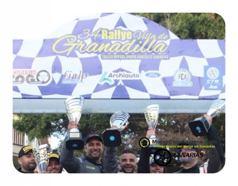 34º RALLYE VILLA DE GRANADILLA (final),  Alexis Martín y Borja Carmenati, vencedores de la 34ª edición del Rally Villa de Granadilla 2026