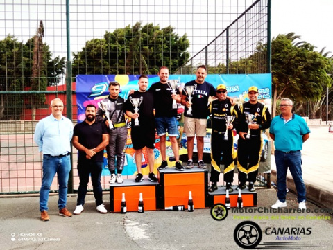 9º RS ERA DEL CARDÓN-AGÜIMES (final), Regreso victorioso de Armide Martín-Pedro Domínguez y el Skoda Fabia R5