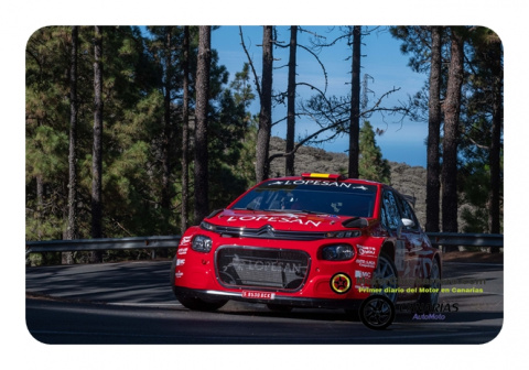 Se RECUPERAN, Luis MONZÓN Luis Monzón y José Carlos Déniz se recuperan después de su salida de carretera en el Rallye de Maspalomas 2025
