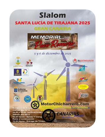 Slalom SANTA LUCÍA 2025, LISTA OFICIAL DE INSCRITOS Y CARTEL SMPR25