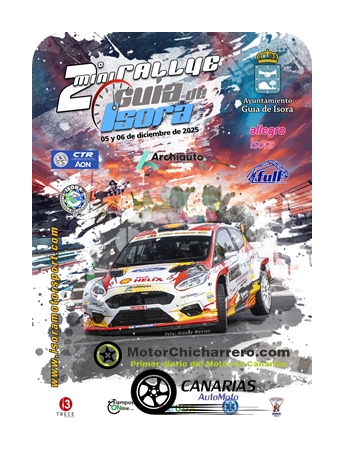 Mini Rallye Guía de Isora 2025 , LISTA de INSCRITOS oficial, Así será la segunda edición del Mini Rallye Guía de Isora 2025
